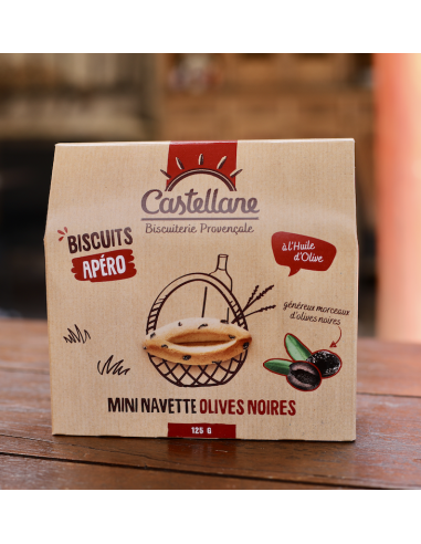 Mini navettes aux olives noires