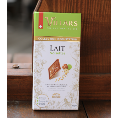 Chocolat Suisse au Lait Noisette Villars